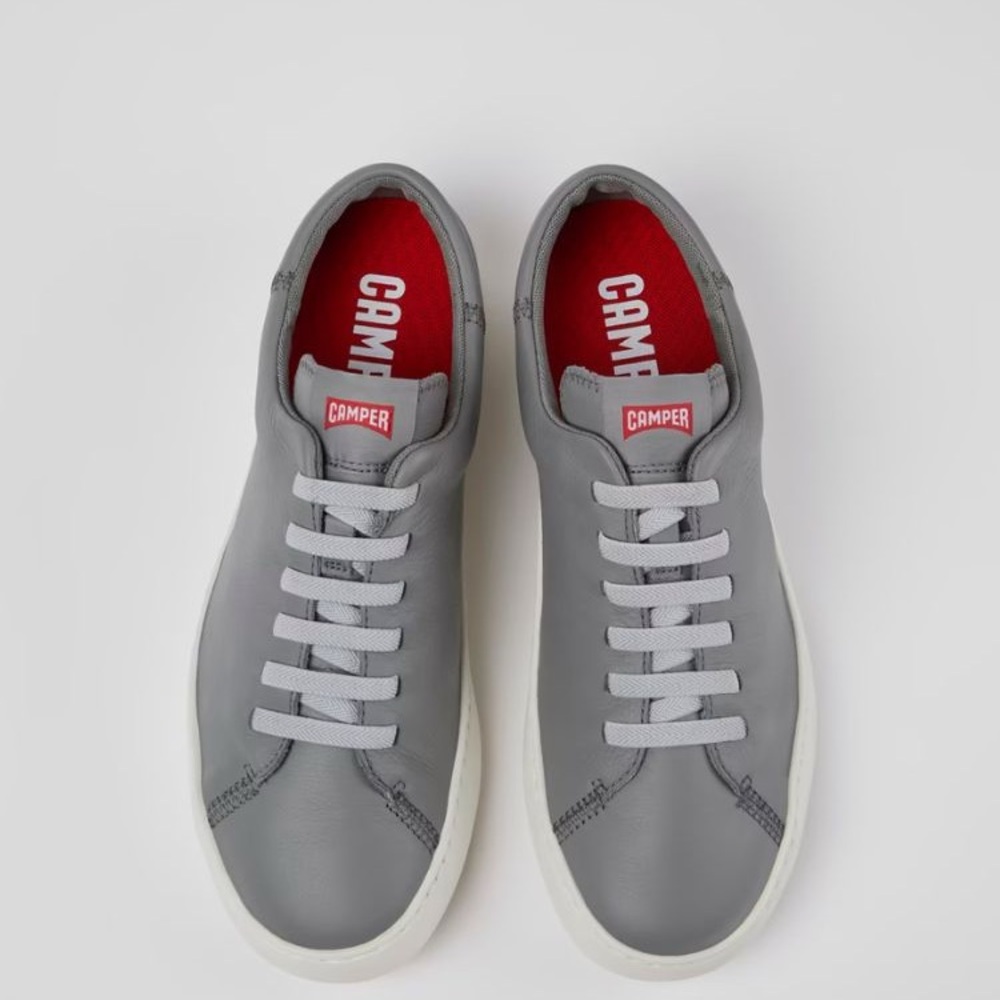 Camper Gray and Red Men's Sneakers